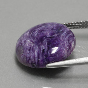 Charoïte Violet naturelle Coupe roude, 10.76 ct, Opaque