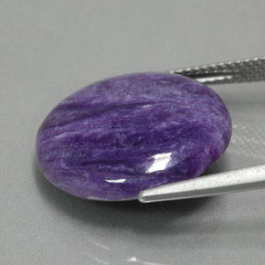 Charoïte violet naturelle coupe roude, 11,13 ct, opaque