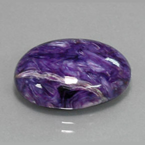 Charoïte violet naturelle coupe ovale, 13,56 ct, opaque