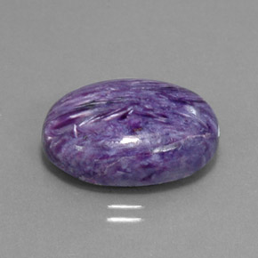 Charoïte violet naturelle coupe ovale, 14,05 ct, opaque