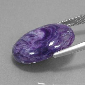Charoïte Violet naturelle Coupe ovale, 15.59 ct, Opaque
