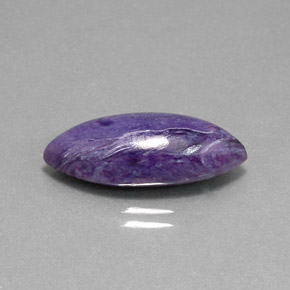 Charoïte violet naturelle marquise, 6,82 ct, opaque
