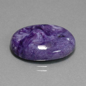 Charoïte violet naturelle coupe ovale, 14,18 ct, opaque