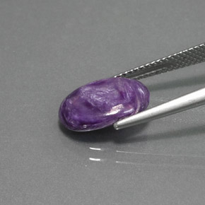 Charoïte violet naturelle coupe ovale, 2,89 ct, opaque