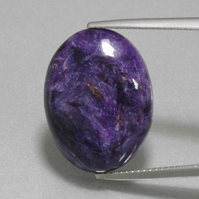 Charoïte Violet naturelle Coupe ovale, 13.10 ct, Opaque