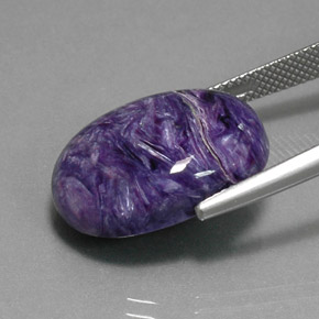Charoïte Violet naturelle Coupe ovale, 16.38 ct, Opaque