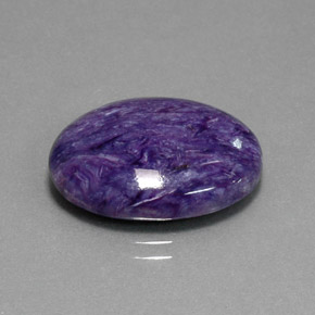 Charoïte violet naturelle coupe ovale, 11,49 ct, opaque
