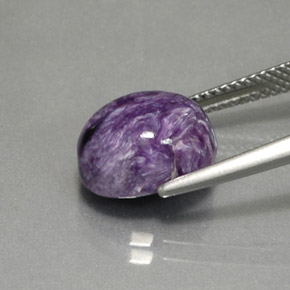 Charoïte Violet naturelle Coupe ovale, 4.47 ct, Opaque