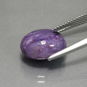 Charoïte Violet naturelle Coupe ovale, 5.18 ct, Opaque