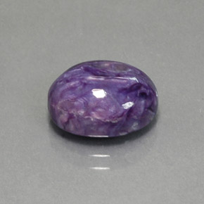 Charoïte violet naturelle coupe ovale, 4,70 ct, opaque
