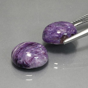 Achetez naturel ct violet charoïte gems, coupe ovale, en provenance russie chez gemselect. en stock, livraison internationale!