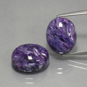 Achetez naturel ct violet charoïte gems, coupe ovale, en provenance russie chez gemselect. en stock, livraison internationale!