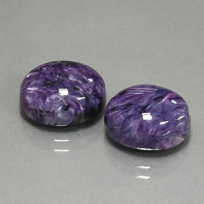 Achetez naturel ct violet charoïte gems, coupe ovale, en provenance russie chez gemselect. en stock, livraison internationale!