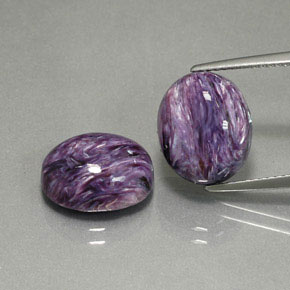 Achetez naturel ct violet charoïte gems, coupe ovale, en provenance russie chez gemselect. en stock, livraison internationale!