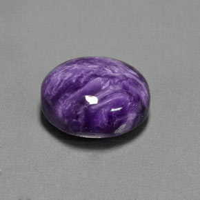 Charoïte violet naturelle coupe ovale, 4,82 ct, opaque