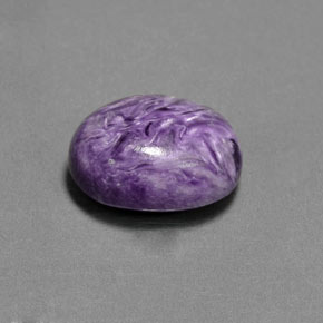 Charoïte violet naturelle coupe ovale, 3,74 ct, opaque