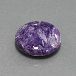 Charoïte violet naturelle coupe roude, 8,60 ct, opaque