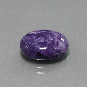 Charoïte violet naturelle coupe ovale, 5,03 ct, opaque