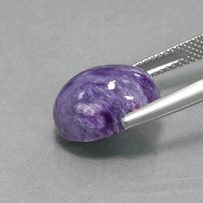 Charoïte Violet naturelle Coupe ovale, 6.21 ct, Opaque