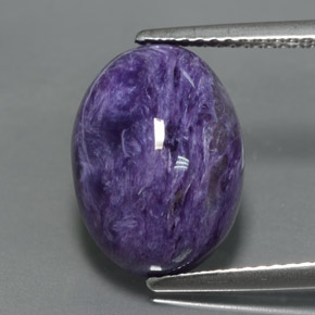 Charoïte Violet naturelle Coupe ovale, 6.72 ct, Opaque