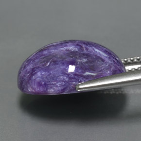 Charoïte Violet naturelle Coupe ovale, 6.72 ct, Opaque