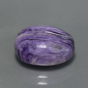 Charoïte violet naturelle coupe ovale, 5,26 ct, opaque