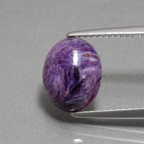 Charoïte Violet naturelle Coupe ovale, 3.15 ct, Opaque