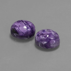 Achetez naturel ct violet charoïte gems, coupe ovale, en provenance russie chez gemselect. en stock, livraison internationale!