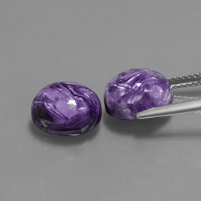 Achetez naturel ct violet charoïte gems, coupe ovale, en provenance russie chez gemselect. en stock, livraison internationale!