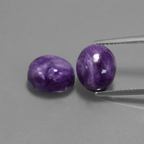 Achetez naturel ct violet charoïte gems, coupe ovale, en provenance russie chez gemselect. en stock, livraison internationale!