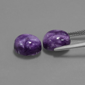 Achetez naturel ct violet charoïte gems, coupe ovale, en provenance russie chez gemselect. en stock, livraison internationale!