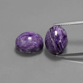 Achetez naturel ct Violet Charoïte gems, Coupe ovale, En provenance Russie chez GemSelect. En stock, livraison internationale!