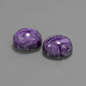 Achetez naturel ct Violet Charoïte gems, Coupe ovale, En provenance Russie chez GemSelect. En stock, livraison internationale!