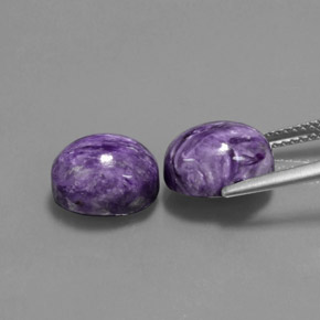 Achetez naturel ct Violet Charoïte gems, Coupe ovale, En provenance Russie chez GemSelect. En stock, livraison internationale!