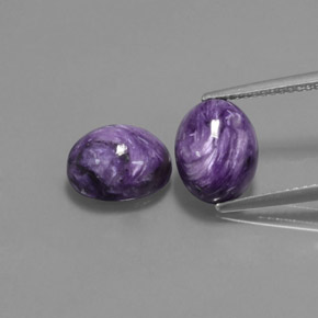 Achetez naturel ct violet charoïte gems, coupe ovale, en provenance russie chez gemselect. en stock, livraison internationale!