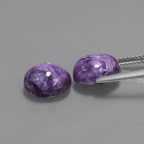 Achetez naturel ct violet charoïte gems, coupe ovale, en provenance russie chez gemselect. en stock, livraison internationale!