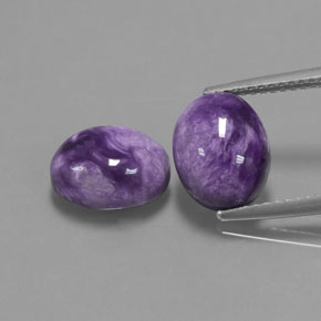 Achetez naturel ct Violet Charoïte gems, Coupe ovale, En provenance Russie chez GemSelect. En stock, livraison internationale!