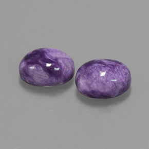 Achetez naturel ct Violet Charoïte gems, Coupe ovale, En provenance Russie chez GemSelect. En stock, livraison internationale!