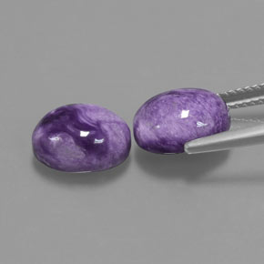 Achetez naturel ct Violet Charoïte gems, Coupe ovale, En provenance Russie chez GemSelect. En stock, livraison internationale!