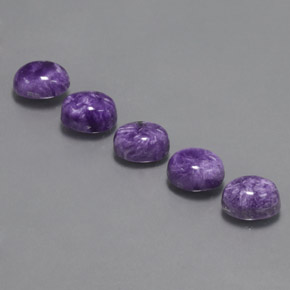 Achetez naturel ct violet charoïte gems, coupe ovale, en provenance russie chez gemselect. en stock, livraison internationale!