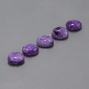 Achetez naturel ct violet charoïte gems, coupe ovale, en provenance russie chez gemselect. en stock, livraison internationale!