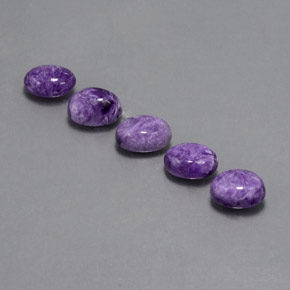 Achetez naturel ct violet charoïte gems, coupe ovale, en provenance russie chez gemselect. en stock, livraison internationale!