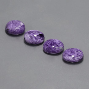 Achetez naturel ct Violet Charoïte gems, Coupe ovale, En provenance Russie chez GemSelect. En stock, livraison internationale!