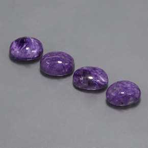 Achetez naturel ct Violet Charoïte gems, Coupe ovale, En provenance Russie chez GemSelect. En stock, livraison internationale!