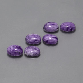 Achetez naturel ct violet charoïte gems, coupe ovale, en provenance russie chez gemselect. en stock, livraison internationale!