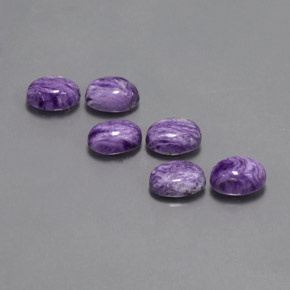 Achetez naturel ct violet charoïte gems, coupe ovale, en provenance russie chez gemselect. en stock, livraison internationale!