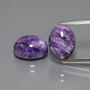 Achetez naturel ct Violet Charoïte gems, Coupe ovale, En provenance Russie chez GemSelect. En stock, livraison internationale!
