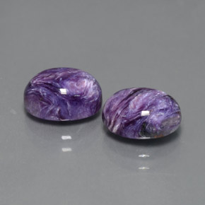 Achetez naturel ct Violet Charoïte gems, Coupe ovale, En provenance Russie chez GemSelect. En stock, livraison internationale!