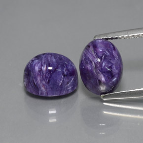 Achetez naturel ct violet charoïte gems, coupe ovale, en provenance russie chez gemselect. en stock, livraison internationale!