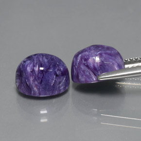 Achetez naturel ct violet charoïte gems, coupe ovale, en provenance russie chez gemselect. en stock, livraison internationale!